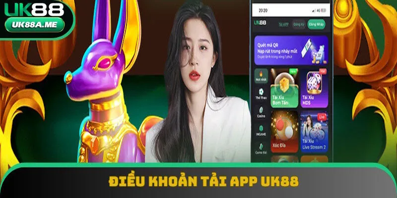Thông tin điều khoản khi tải app UK88