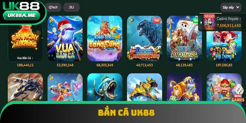 Bắn cá UK88 nổi bật cùng sản phẩm chất lượng