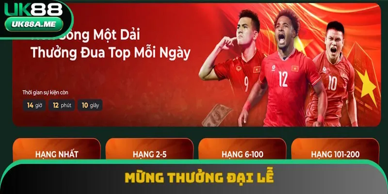Khuyến mãi UK88 mừng đại lễ 1,8 tỷ VNĐ